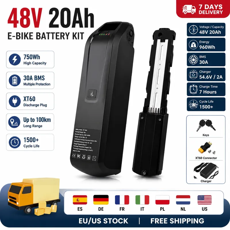 Ebike Battery 48V 20Ah Hailong - Bateria Hailong para E-Bike 36V 48V