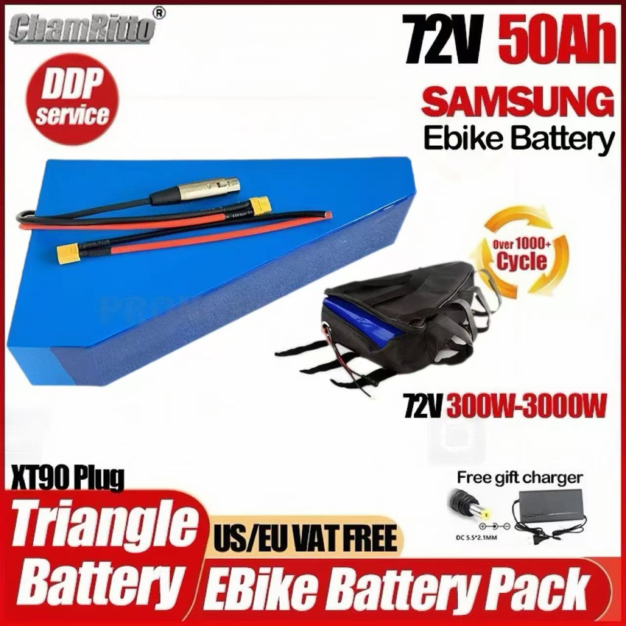 Ebike Conversion Kit 72V 3000W - Bicicleta elétrica 72v 3000w Cham Rider