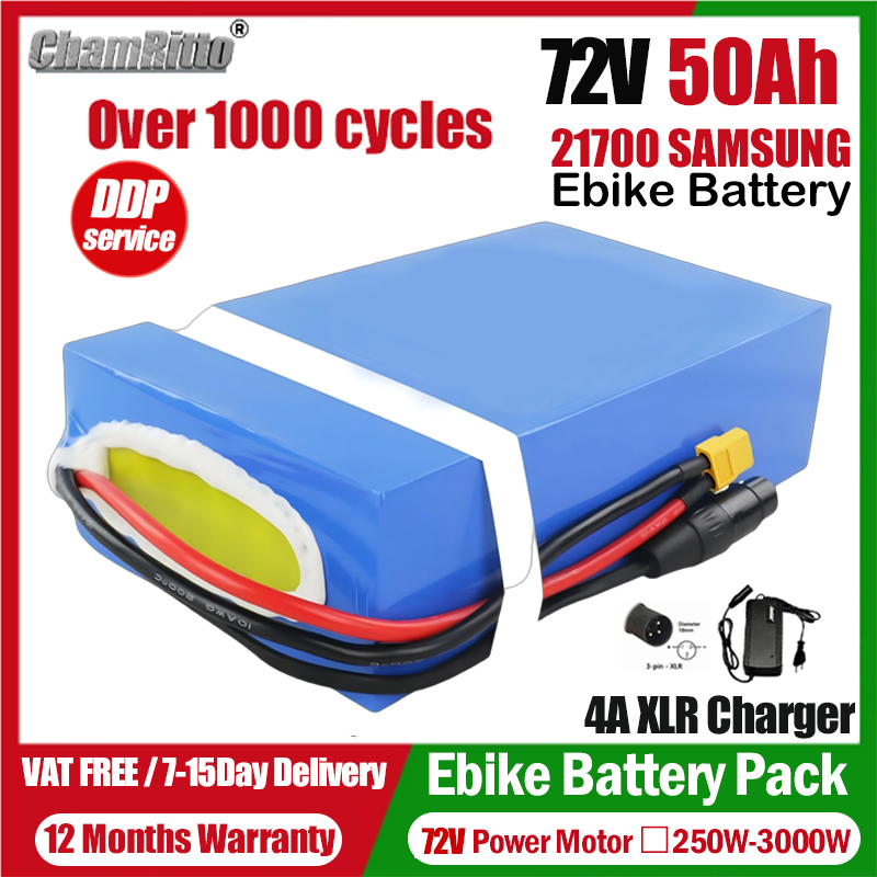 Electric Bicycle Battery 72V 30Ah - Bateria para Bicicleta Elétrica 72V 20Ah