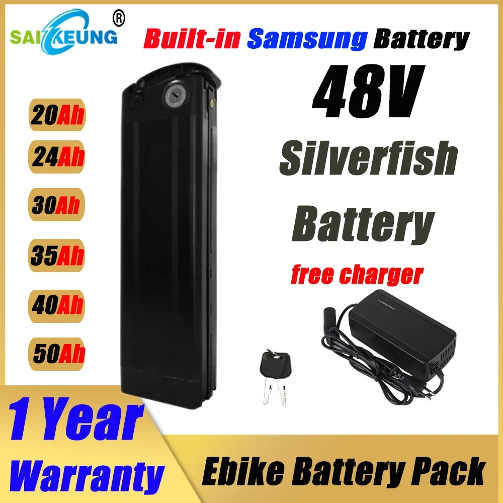 Ebike Battery 48V 20Ah Hailong - Bicicleta elétrica SilverFish 48v 20ah 24
