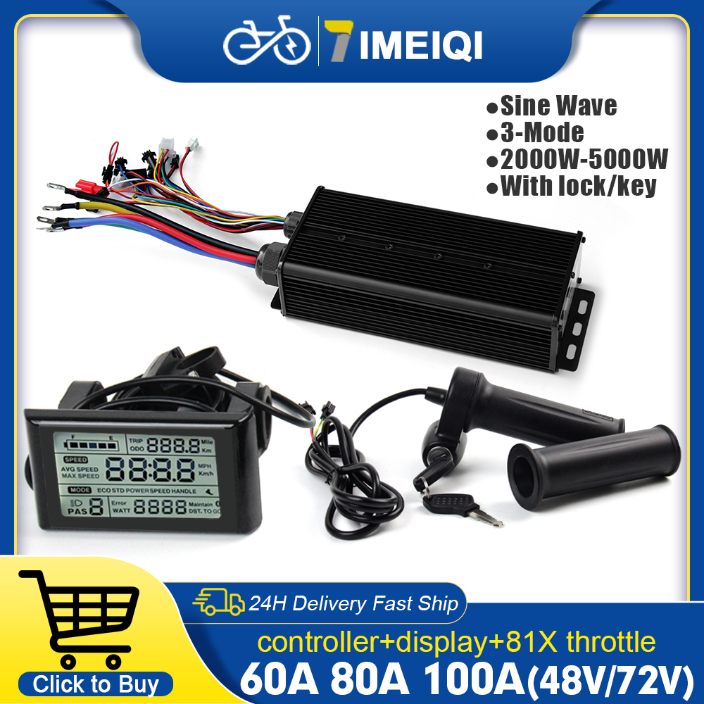 Sine Wave Controller 48V 72V 80A - Controlador de onda senoidal de 3