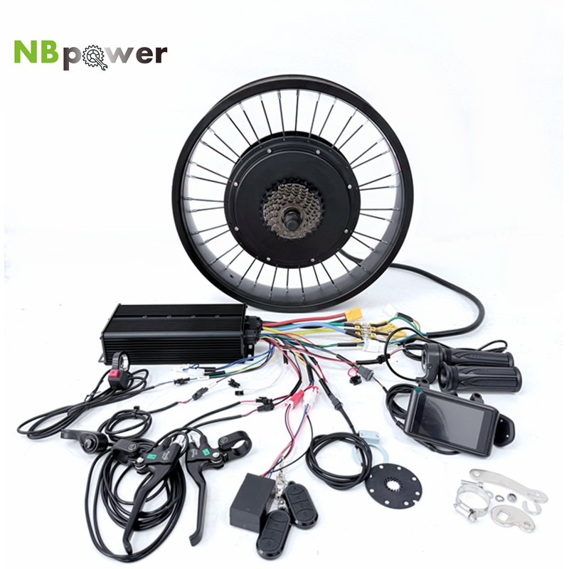 72V 5000W Hub Motor Kit - Kit de Conversão para Bicicleta Elétrica