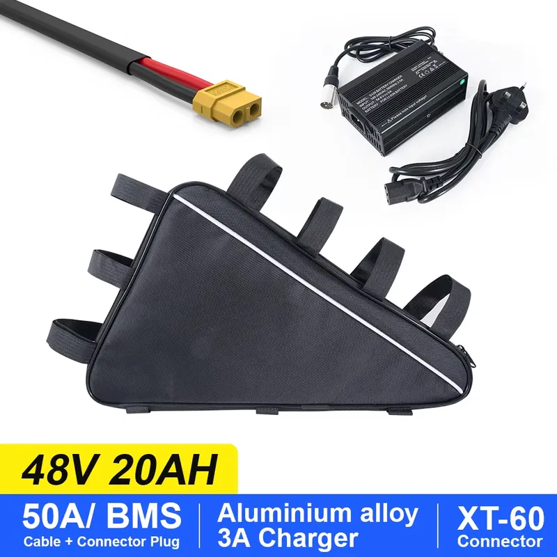 Bateria de Lítio Triangular pa - Ebike Battery 52V 20Ah Triangle Pack avaliação e preço