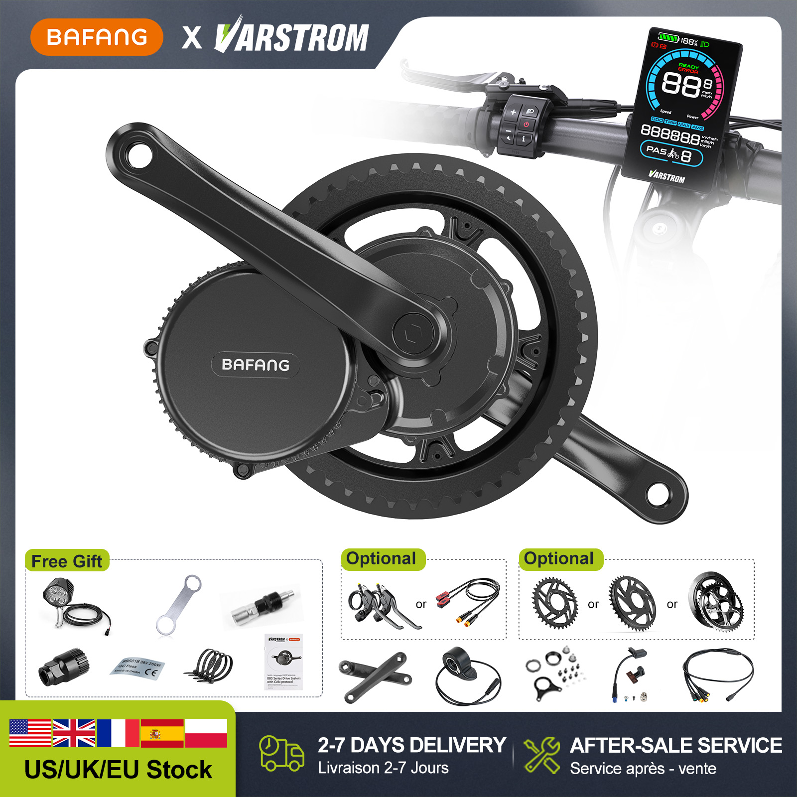 [Estoque nos EUA] Novo Kit de  - Bafang Bbshd 1000W Conversion Kit avaliação e preço