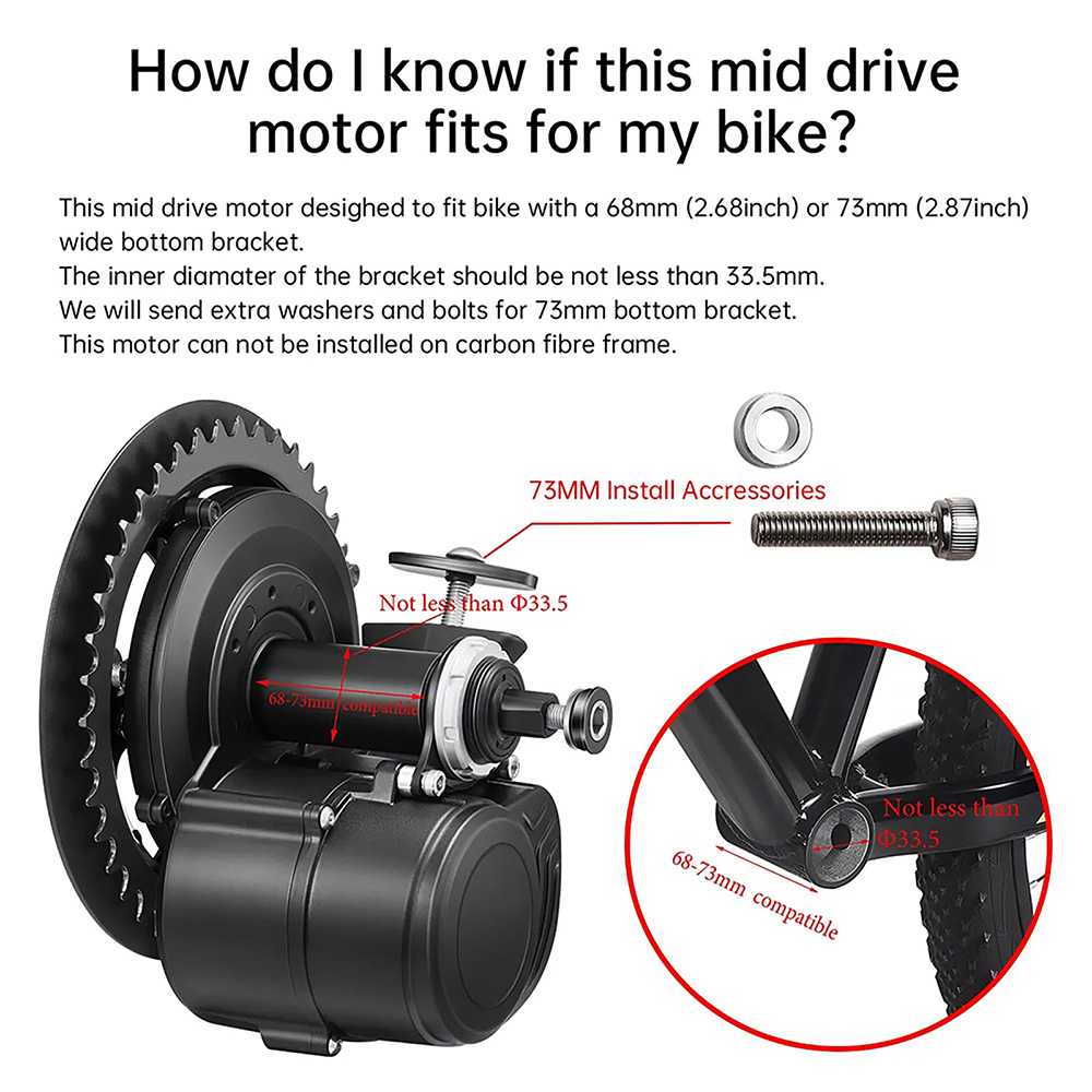 Kit de Motor Central para Bici - Tongsheng Tsdz2B Mid Drive Motor avaliação e preço