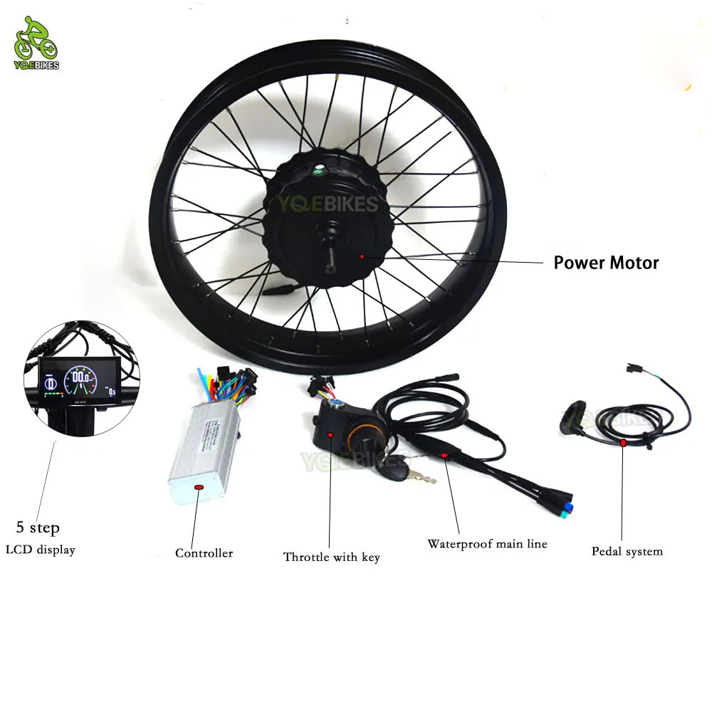 20 polegada 4.0 ebike acessóri - Fat Tire Ebike Conversion Kit 2000W avaliação e preço