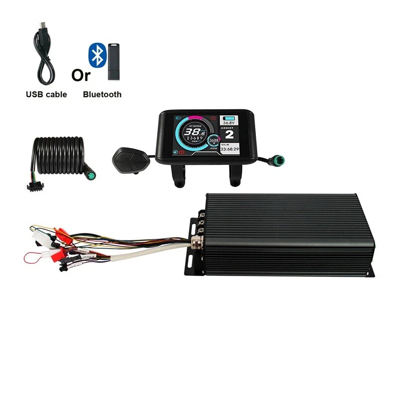 Roda Traseira de Bicicleta Elé - 72V 5000W Hub Motor Kit avaliação e preço