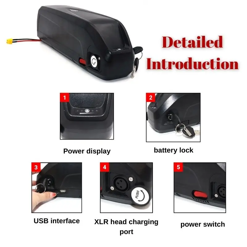 Bateria Hailong 36V 48V 52V 30 - Ebike Battery 48V 20Ah Hailong avaliação e preço