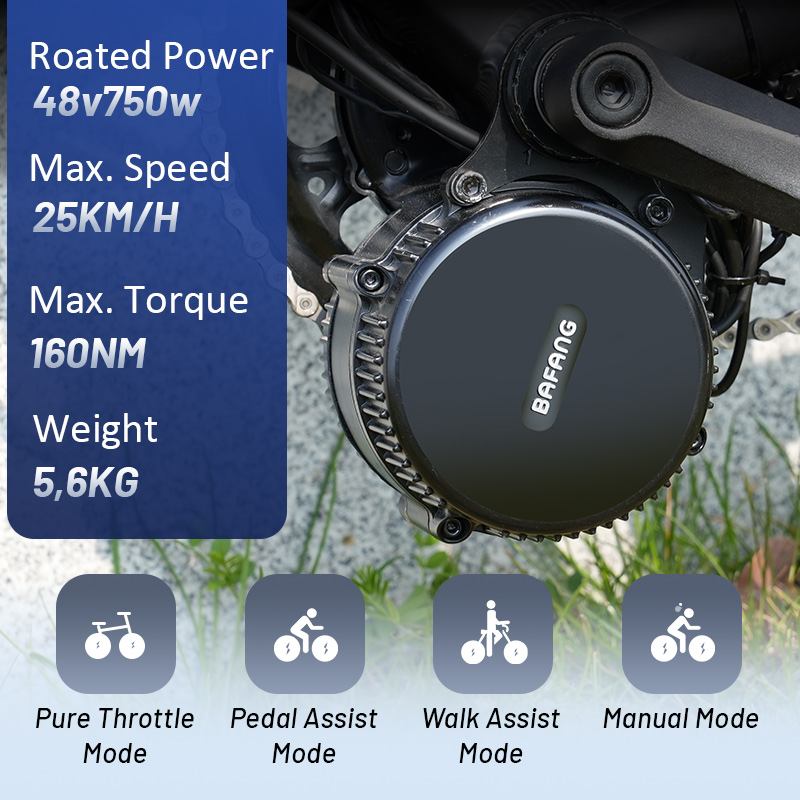 Bafang M325 M215 Kit de conver - Bafang Bbs02B 48V 750W Mid Drive Kit avaliação e preço