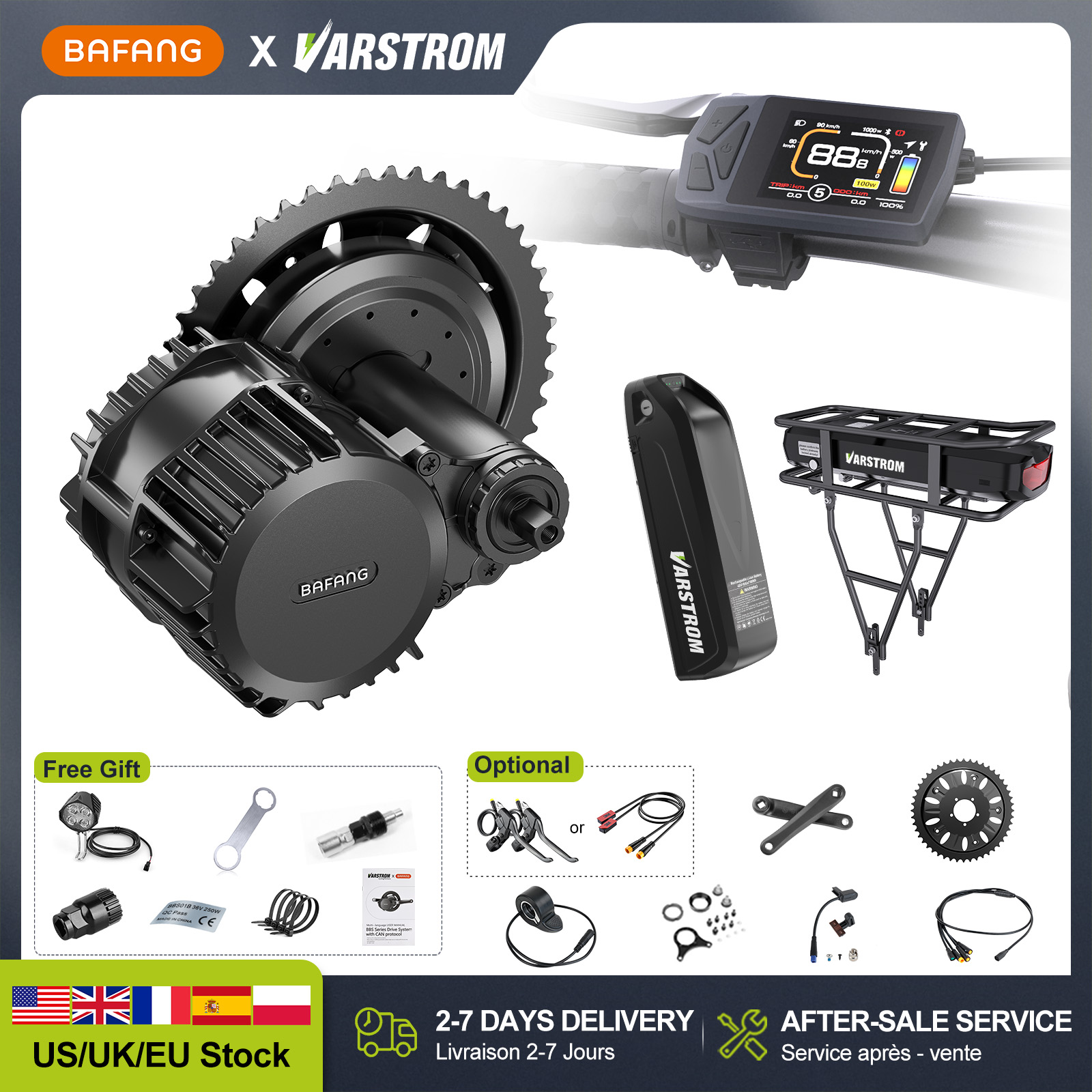 [Estoque nos EUA] Kit de Conve - Bafang Bbshd 1000W Conversion Kit avaliação e preço