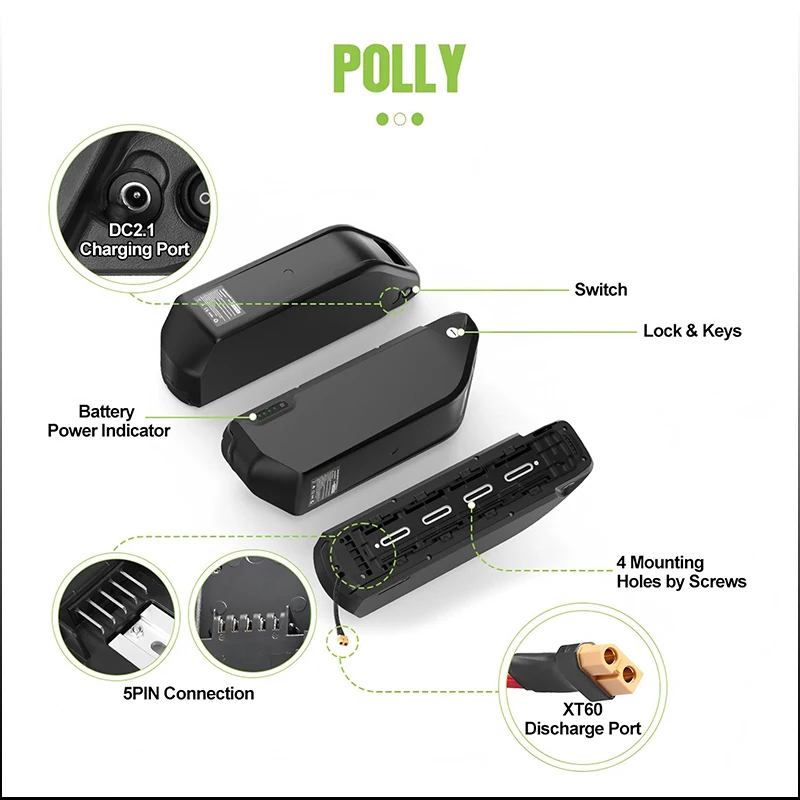 Bateria Hailong Polly 52V 50Ah - Electric Bicycle Battery 72V 30Ah avaliação e preço
